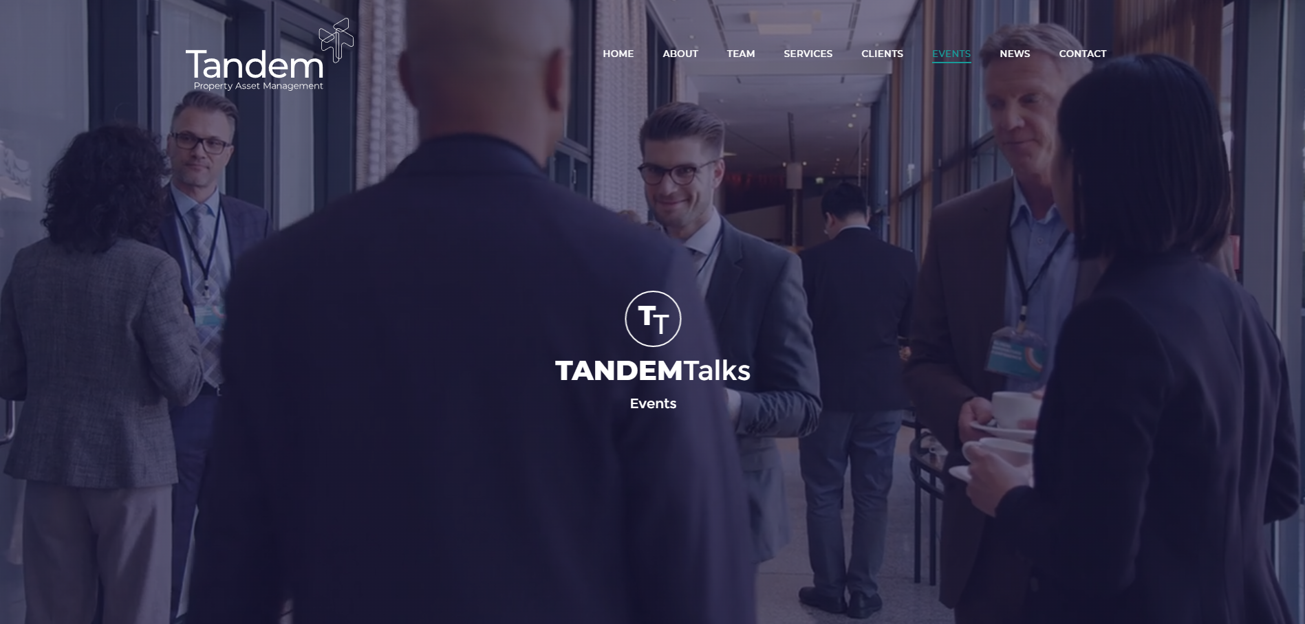 Tandem's event page design